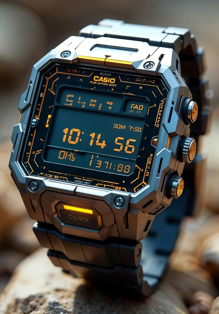 Casio Futurio EXD13 Analog Digital Sports Watch Black Dial